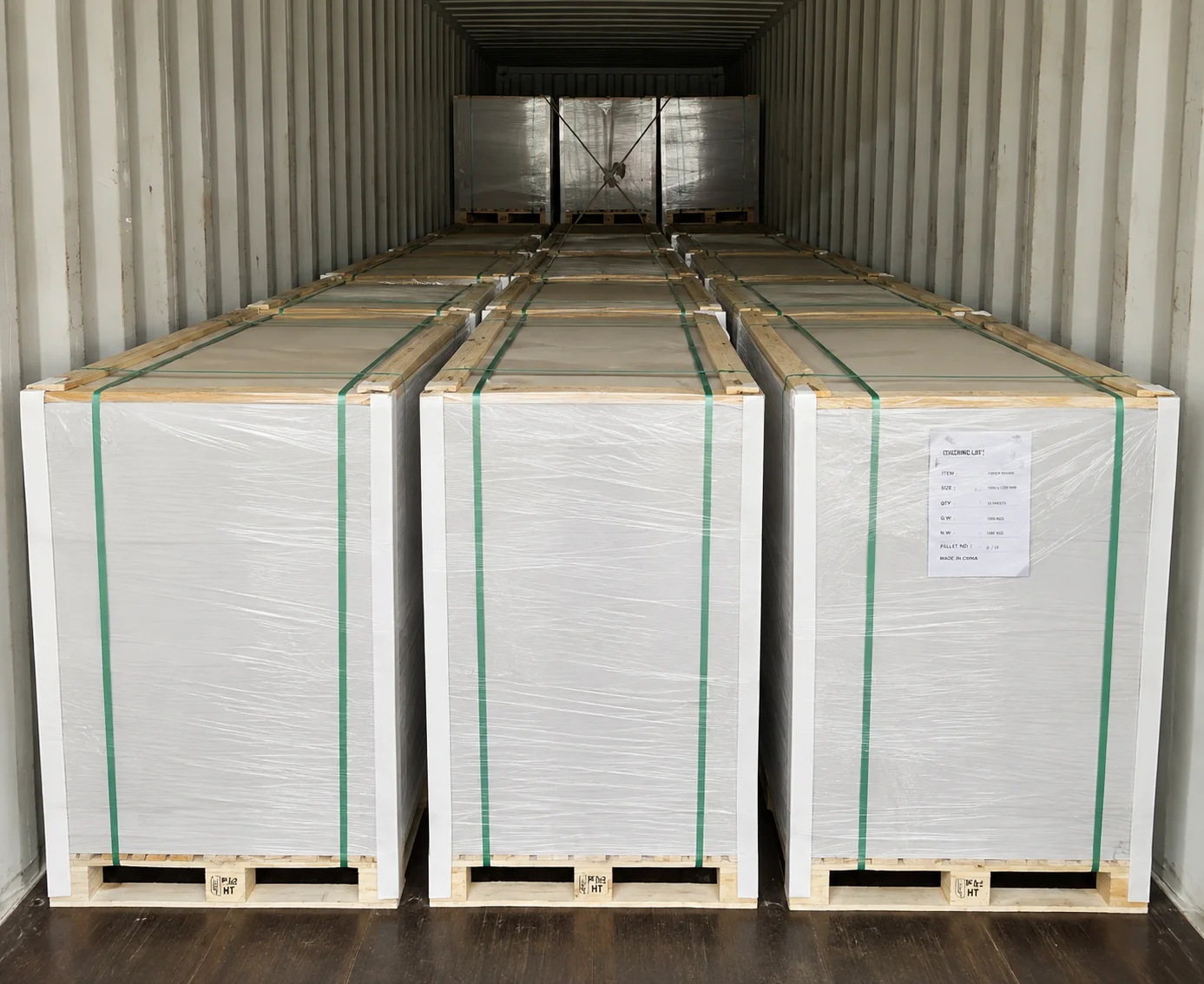 Sheet In Bulk Pack On Pallet
